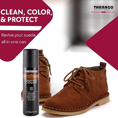 (Black 18) - Tarrago Nubuck Colour with Applicator Sponge 75Ml. Black 18