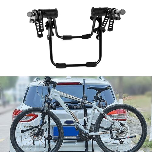 OCPTY Bike Carrier 2-Bikes Rack Trunk Mount Rack for Car SUV Truck Van Set of 1 Bike Roof Rack