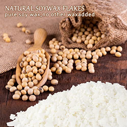 Natural Soy Wax for Candle Making 10 lb Bag Soy Wax Flakes,DIY Candle