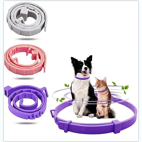 LALOCAPEYO 3 Pieces Cat Adjustable Calming Collar, Reduce Anxiety for Pets, Suitable for Small, Medium and Large Cats, 15 Inches