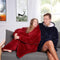 YESDEX Wearable Blanket Hoodie, Oversized Hoodie Blanket Australia, Soft Comfortable Ultra Plush Giant Sweatshirt Huggle Fleece Warm & Hooded (Red)