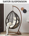 Hammock Chair Ultimate Hanging Kit - Egg Hammock Chair Spring Pin Plug Hardware- 500LB Hammock Chair Hanging kit for Hanging Basket Chairs Hammock and Porch Swings Brown