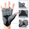 Souke Sports Cycling Bike Gloves Padded Half Finger Bicycle Gloves Shock-Absorbing Anti-Slip Breathable MTB Road Biking Gloves for Men/Women