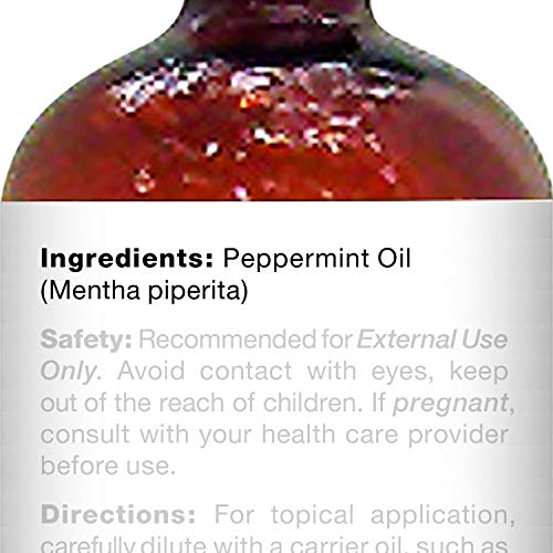 Majestic Pure Peppermint Essential Oil, Pure and Natural, Therapeutic Grade Peppermint Oil, Set of 2 4 fl. oz.