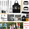 Barbecue Tool Set（with BBQ Apron）Stainless Steel Barbecue Utensils Accessories,Grill Tool Set,for Barbecue Indoor Outdoor,Party and Picnic,BBQ Grill Utensils Perfect Gift for Men and Women