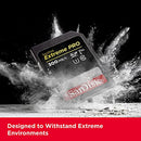 SanDisk 256GB Extreme PRO SDXC UHS-II Memory Card - C10, U3, V90, 8K, 4K, Full HD Video, SD Card - SDSDXDK-256G-GN4IN, Dark Gray/Black