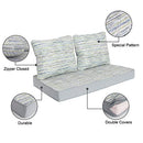 HonTop Outdoor Loveseat Cushions for Furniture Indoor Bench Chair Glider Deep Seat Patio Slipcovers Sunbrella ,46 x 26, Gray