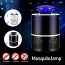 USB Mosquito Insect Killer Electric Lamp LED Light Fly Bug Zapper Trap Catcher (Small, Black)