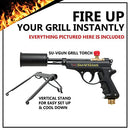 GrillBlazer Su-VGun Basic Grill & Culinary Torch - Charcoal Starter - Professional Cooking, Grilling and BBQ Tool - Handheld Blowtorch For Chefs, Men and Women Who Want the Best Tool for the Job
