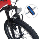 3 Pairs Bike V-Brake Pads Set with Hex Nuts/Wrench and Spacers, 70 mm/2.75", AFUNTA 6 Pieces Road Mountain Bicycle V-Brake Blocks, No Noise No Skid - Black, Red, Blue
