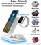 Wireless Charger 3 in 1 Fast Wireless Charging Station Compatible with Apple Watch 9/Ultra/8/7/SE/6/5/4/3/2,airpods3/2/Pro,iPhone 14 15 13 12 11 Series/XS MAX/XR/X/Samsung Galaxy S Note Z Series