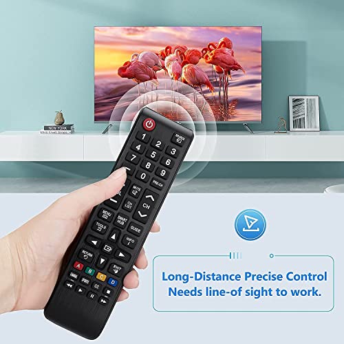 Universal Remote Control for Samsung Remote Control - Direct for All Samsung TV Remote Control LCD LED QLED SUHD UHD HDTV Curved Plasma 4K 3D Smart TVs, AA59-00602A