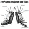 ROCKBROS Bike Repair Kits 16 in 1 Multi-Function Bike Tool Kits Portable Foldable Bike Multitool Cycling Tool Kit Bike Tool Allen Wrench Tire Levers