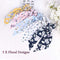 (12 PCS Hair Scarf) - 12 Pcs Hair Scarf Hair Scrunchies Chiffon Floral Scrunchie Hair Bands Ponytail Holder Scrunchy Ties 2 in 1 Vintage Accessories for Women Girls