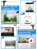 9 PCS Fish Tank Aquarium Gravel Cleaner, Fish Tank Cleaner Kit, Quick Water Change Aquarium Cleaner with Glass Scraper and Adjustable Water Flow Controller Cleaning Accessories, Filter Gravel Cleaning
