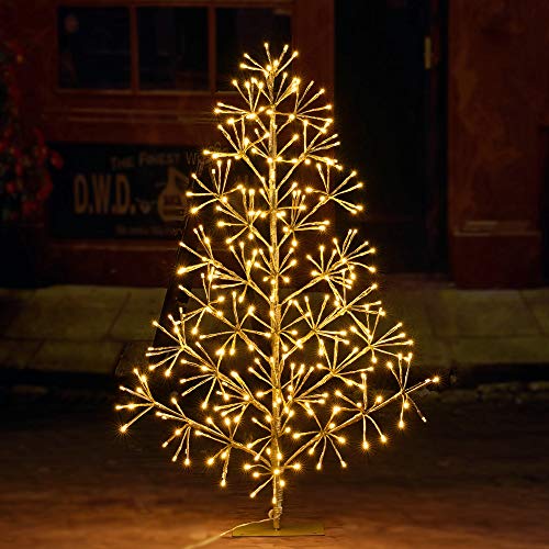 Lightshare 3ft 296L Artificial Christmas Tree Light,Warm White Light for Home Garden Decoration,Winter,Wedding,Birthday,Christmas,Holiday,Party Decoration,Gold