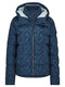 Ziener Women's Tusja Ski Winter Jacket, Warm, Breathable, Waterproof, Leaves navy print, 30