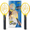 ZAP IT! Bug Zapper Twin Pack - Battery Powered (2Xaa) Mosquito, Fly Killer and Bug Zapper Racket - 3,500 Volt - Safe to Touch (Medium, Yellow)