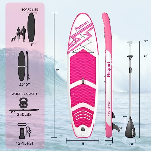 Premium Inflatable Stand Up Paddle Board (6 inches Thick) with Durable SUP Accessories & Carry Bag | Wide Stance, Surf Control, Non-Slip Deck, Leash, Paddle and Pump , Standing Boat for Youth & Adult