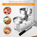 Julymoda Commercial Burger Press Maker,4 inch Hamburger Patty Maker Food-Grade Stainless Steel Hamburger Press Burger Machine Beef Pork Chicken Vegetarian Patties Maker with 500 Pcs Patty Papers