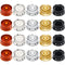 20 Pieces Electric Guitar Knobs Top Hat Volume Tone Control Knobs Turning Guitar Knobs Speed Control Knob Vintage Pedal Control Knobs for Guitar Bass Musical Instrument Parts Replacement, 5 Colors