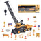 Joyfia Crane Toys Truck, Construction Truck Toy Set with Road Sign Accessories (15PCS), Outdoor Engineering Vehicle for Sand Party Favor, Birthday Gift Toy for 3-8 Years Old Toddlers Kids Boys