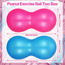 Wettarn 2 Pcs Peanut Ball Peanut Exercise Ball Peanut Yoga Ball Pregnancy Stability Fitness Earthnut Ball with Pump for Kids Autistic Therapy, Labor Birthing, Core Strength Training, Pink, Blue