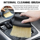 11 Pieces car Brush Set car Interior Cleaning, 5 Soft Quality Detail Brushes, 3 Wire Brushes, 2 air Conditioning Brushes and 1 Crevice Cleaning Brush for Cleaning The Interior Dashboard Engine