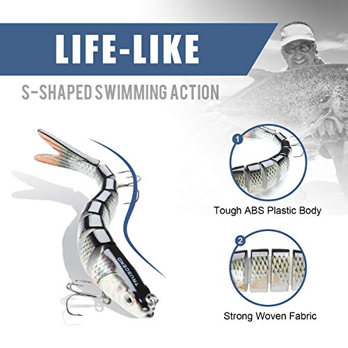 TRUSCEND Fishing Lures, Rigged Shrimp Lures for Saltwater Fishing