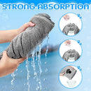 Chumia 4 Pack Pet Grooming Towel Absorbent Dog Towels for Drying Dogs Soft Microfiber Dog Drying Towel Quick Drying Large Dog Bath Towel for Dogs, Cats and Other Pets (Gray, 40 x 24 Inch)