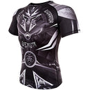 (X-Large, Black/White) - Venum Men's Gladiator 3.0 Short Sleeves Rashguard