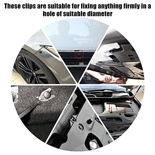 200Pcs Bumper Clips Car Retainer Clips & Plastic Fasteners Kit Auto Body Push Rivets Fender Liner Clips Multiple Size Universal Car Door Panel Trim Clip Fasteners for Car Auto Vehicle Truck