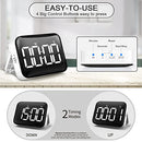 RESFNSE Digital Kitchen Timer - Magnetic Countdown Count Up Timer with LED Display Loud Volume for Cooking and for Kids