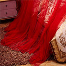 Zhiyuan Lace Embroidery Dome Red Bed Netting Canopy Curtain Mosquito Net for All Sizes Bed