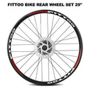 FITTOO Mountain Bike Wheel Set, 29" Rear Bicycle Bike Wheel, High Strength Aluminum Alloy Rim, 8-Speed Thread-on Freewheel