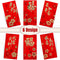 Whaline 72Pcs Chinese New Year Red Envelopes Large Red Packet 2024 Year of the Dragon Hong Bao Plum Blossom Pattern Spring Chinese Lucky Money Pockets for Wedding Chinese Lunar Year, 3.5 x 6.7 In