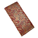 (Red Floral) - Blue Dove Yoga Eye pillow in a Brocade silk cover with a Cotton inner case and filled with Flax seeds and Lavender Silk Eye Bag