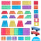 STEAM STUDIO 120pcs Magnetic Tiles Including Two Cars, Secured with Rivets, BPA Free Kids Toys, Rainbow Colours Building Blocks Toddler Toys for Boys Girls, Building & Construction