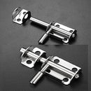 DACUAN Wooden Door Latch, 2Pcs Sliding Bolt Gate Latch, Heavy Duty Stainless Steel Lock Hasp Sliding Bolt Safety Hardware Kit