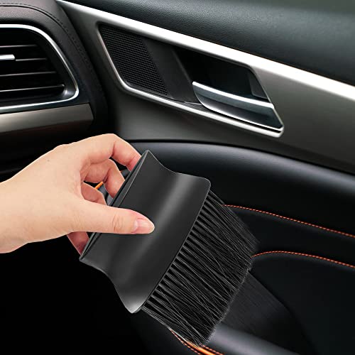 Auto Interior Dust Brush,DanziX Car Cleaning Brushes Duster with Mini Duster for Car Air Vent for Automotive Dashboard,Air Conditioner Vents,Computer,Scratch Free