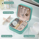 Small Jewelry Box, FOME Portable Jewelry Box Organizer PU Leather Mini Travel Jewelry Storage Case for Rings Earrings Necklace Bracelets Jewelry for Women Girls (White)