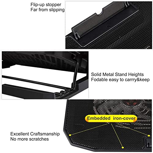 Zeptron Height Adjustable Laptop Cooling Pad / Cooling Stand / Cooler with Two Fans Compatible for HP, Dell, MacBook, Lenovo, Acer / 10 Inches, 13”,14 Inch,15.6 Inches All Laptops & Notebooks
