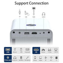 ZENTUS 4K Supported Projector with autofocusing and 40 Degree Keystone, Twitch App, WiFi Bluetooth Portable Projector, 9500 Lumens, Compatible for PC/iPhone/iOS/Android/tablet/PS4/PS5/TV Stick