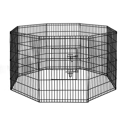 i.Pet36" 8 Panel Pet Dog Playpen Rabbit Play Pen Playpens Fence Cage Cages Puppy Exercise Enclosure Crate Pets Barrier Portable Outdoor Indoor Run Gate Guinea Pig Heavy Panels Kennel