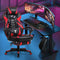 Gaming Chair with Massage, Recliner Computer Chair with Footrest, Big and Tall Computer Gaming Chair for Adults, High Back Gaming Desk Chair, Heavy Duty Gamer Chair, Video Game Chair for Teens (Red)