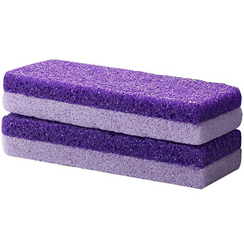 Foot Exfoliator Pedicure Tool Callus Remover Scrubber Skin Cleaner (Purple)