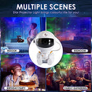 AUTOWT Astronaut Star Light Projector - Galaxy Space Nebula Ceiling Projection Lamp for Bedroom with Timer and Remote, 360° Rotation Starry LED Night Lights for Kids Adults