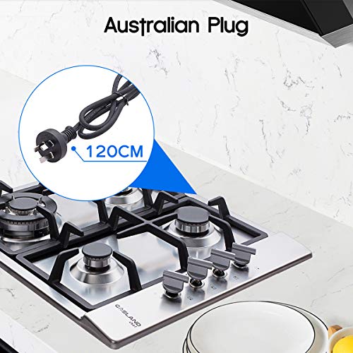 GASLAND Chef Gas Cooktop 4 Burners Stainless Steel Wok Burner Cooktop Stove 60CM