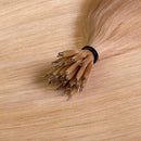 Hair2Heart 25 x 0.8g Premium Nanoring Straight Human Hair Extension, Chocolate Brown, 50 cm Length