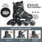 ITurnGlow Adjustable Inline Skates for Kids and Adults, Roller Skates with Featuring All Illuminating Wheels, for Girls and Boys, Men and Ladies